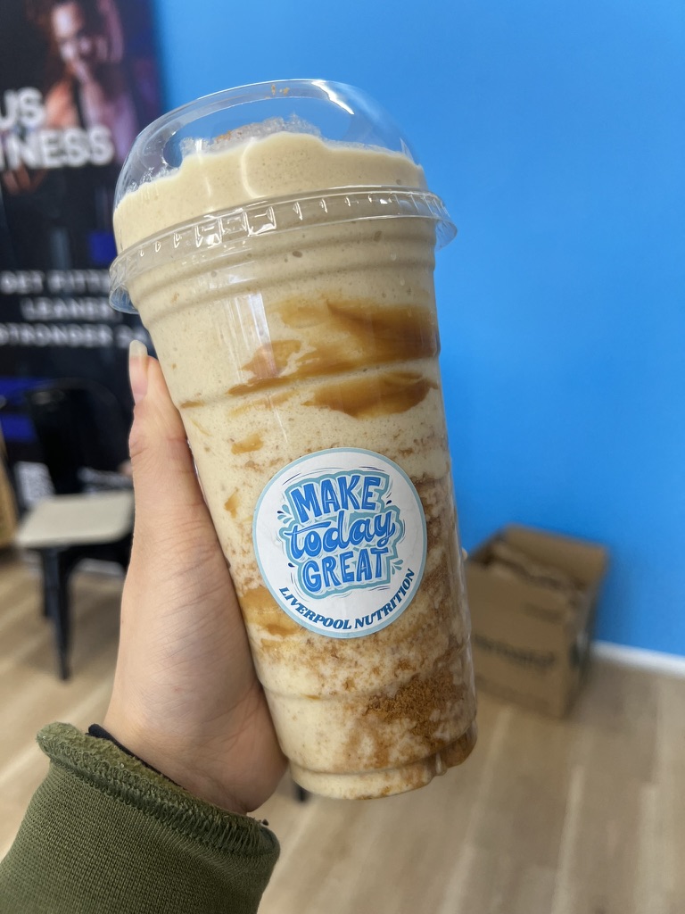 Caramel Liverpool Nutrition smoothie